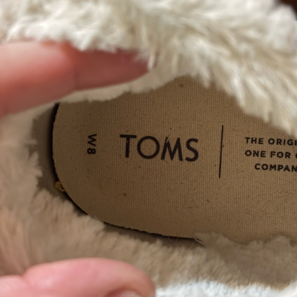 TOMS Women’s Paxton Suede Fur-Lined Short Boots Sneakers Size 8 - Picture 7 of 8